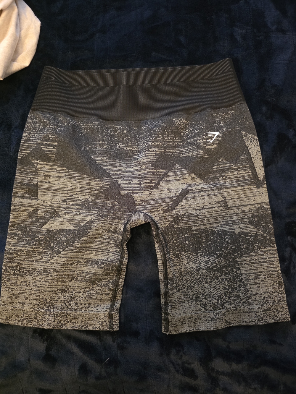 Gymshark Black and Gray Workout Shorts with Logo